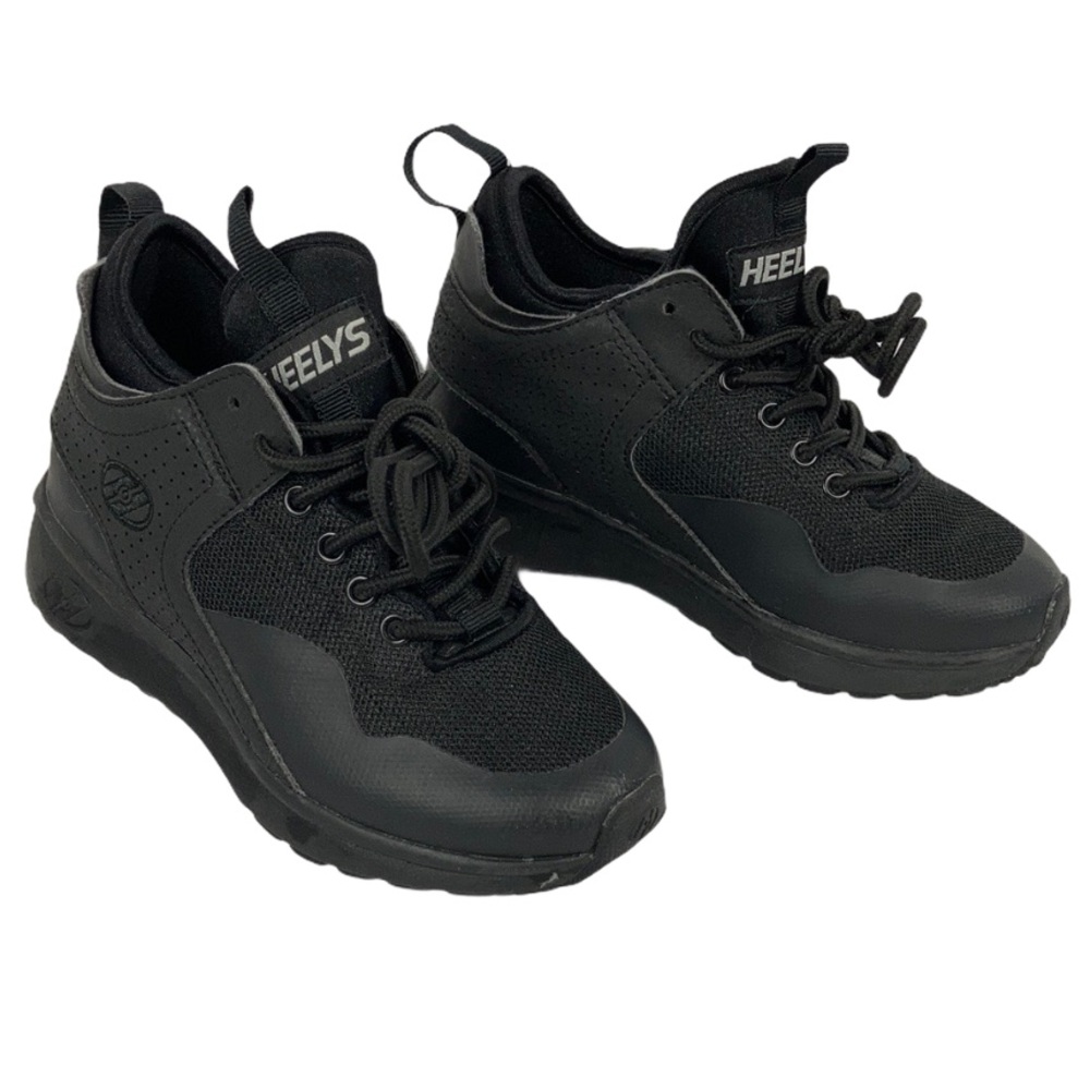 ❤️4 for $25 Heelys Piper Triple Black Shoes With Wheels Sze 13